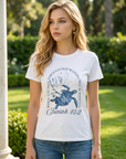 Through Deep Waters Christian T-Shirt in White