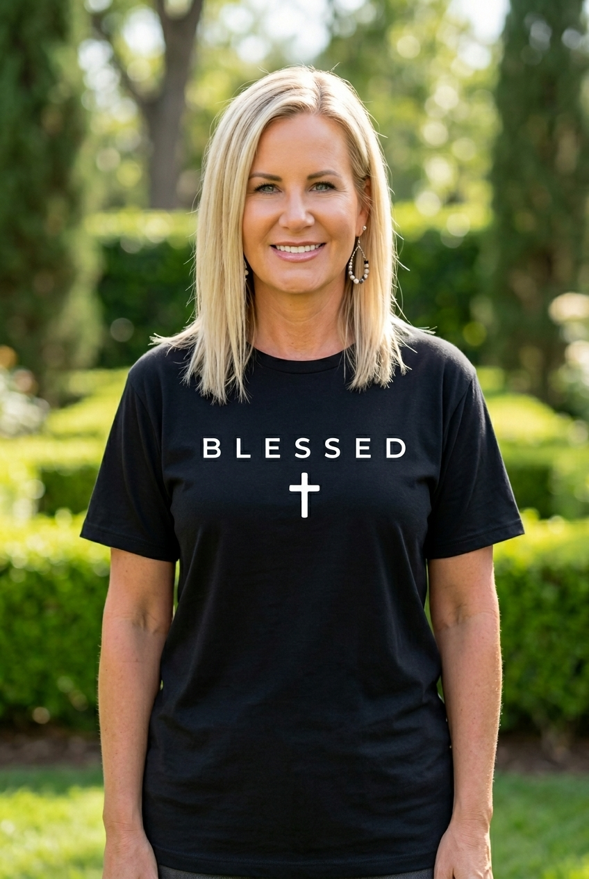 Blessed Christian T-Shirt – Black