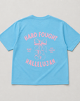 Hard Fought Hallelujah Christian T-Shirt | Sky Blue