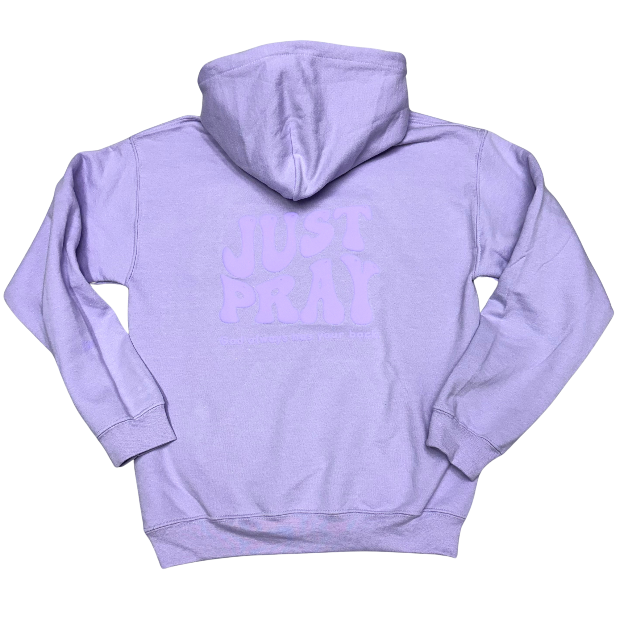 Just Pray Purple Monochrome Hoodie