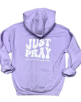 Just Pray Lavendar Hoodie