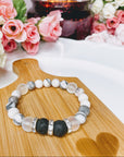 Lava Stone Rhinestone Classic Bracelet