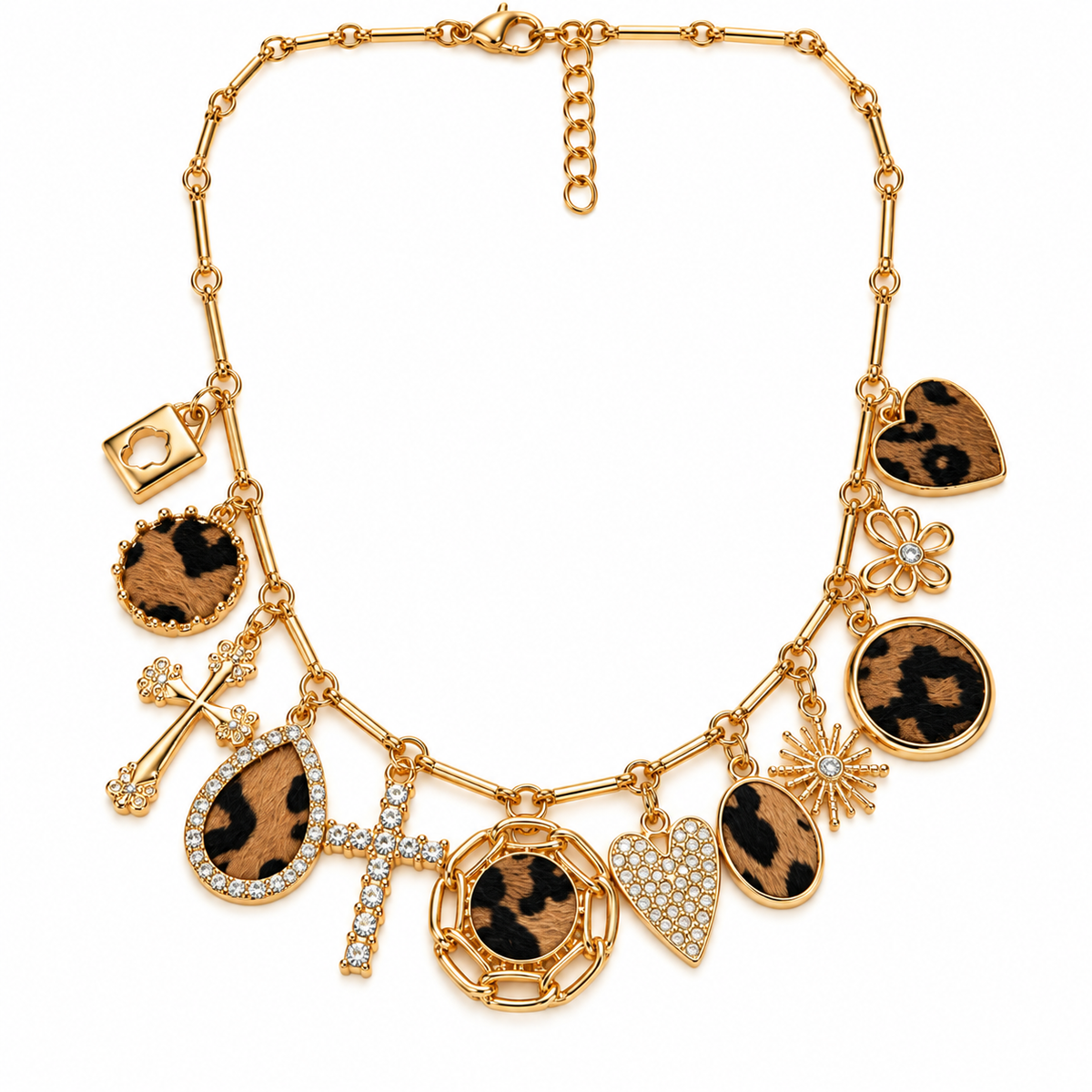 Wild at Heart Leopard Charm Necklace