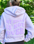 My Story is Not Over Purple Monochrome Hoodie