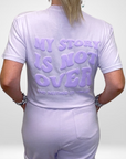 My Story is Not Over Purple Monochrome Oversized Tee