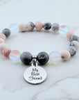 My Best Friend Classic Charm Bracelet Druzy