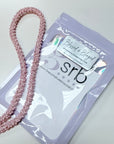Blessed & Blinged Pink Pearl Rhinestone Hoodie Cord