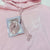 Blessed &amp; Blinged Pink Pearl Rhinestone Hoodie Cord
