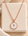Just a Little Faith Rose Gold Necklace