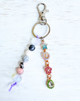 Shine Bright Star Purse Charm with colorful gemstones, sparkling star and 5SRB five bead design