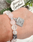 2024 Ltd. Edition Holiday Classic Charm Bracelet "Trust in God" Rose Quartz