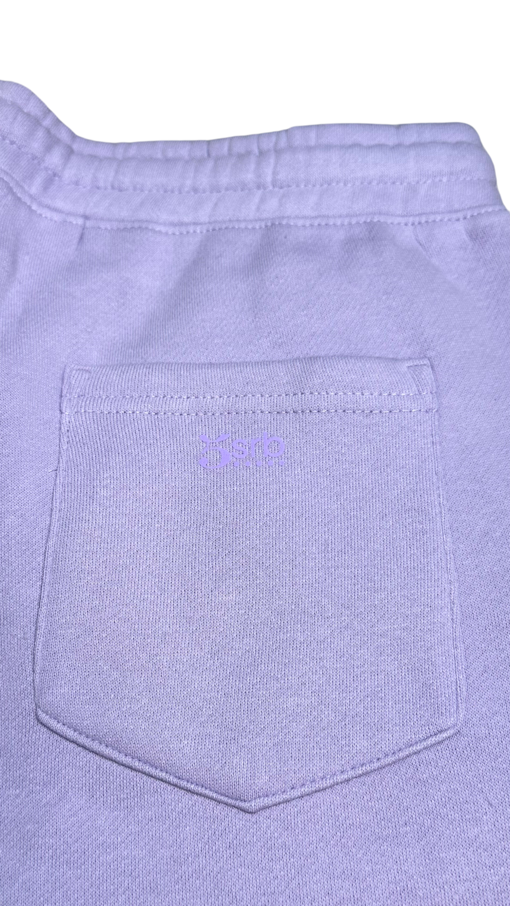 5SRB Monochrome Lavender Lounge Shorts | Inspirational Comfort