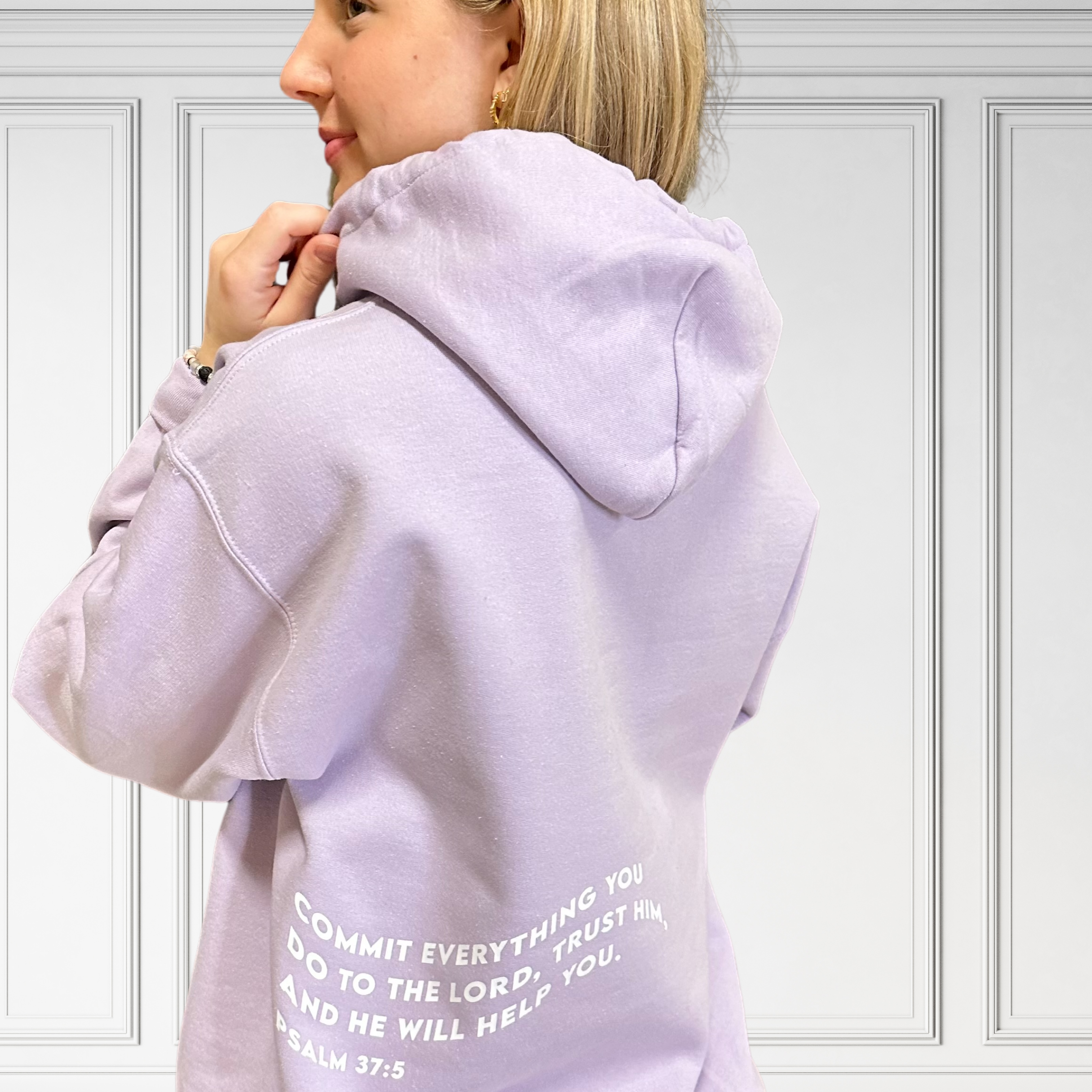 Trust In God Lavender Hoodie