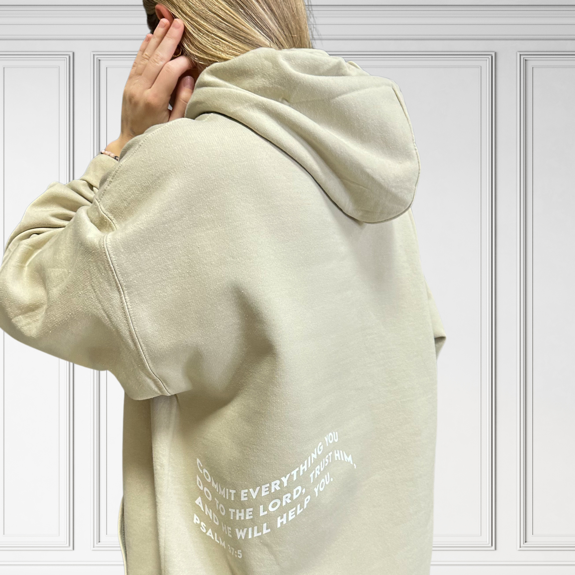 Trust In God Sand Hoodie