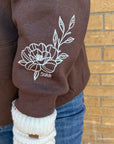 Bloom Christian Hoodie - Brown