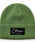 Chosen Army Green Christian Beanie | 1 Peter 2:9 Winter Hat