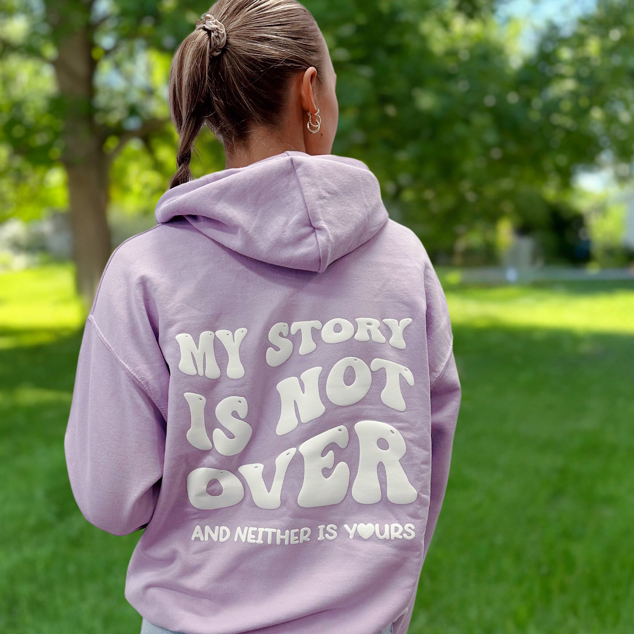 My Story is Not Over Purple Hoodie