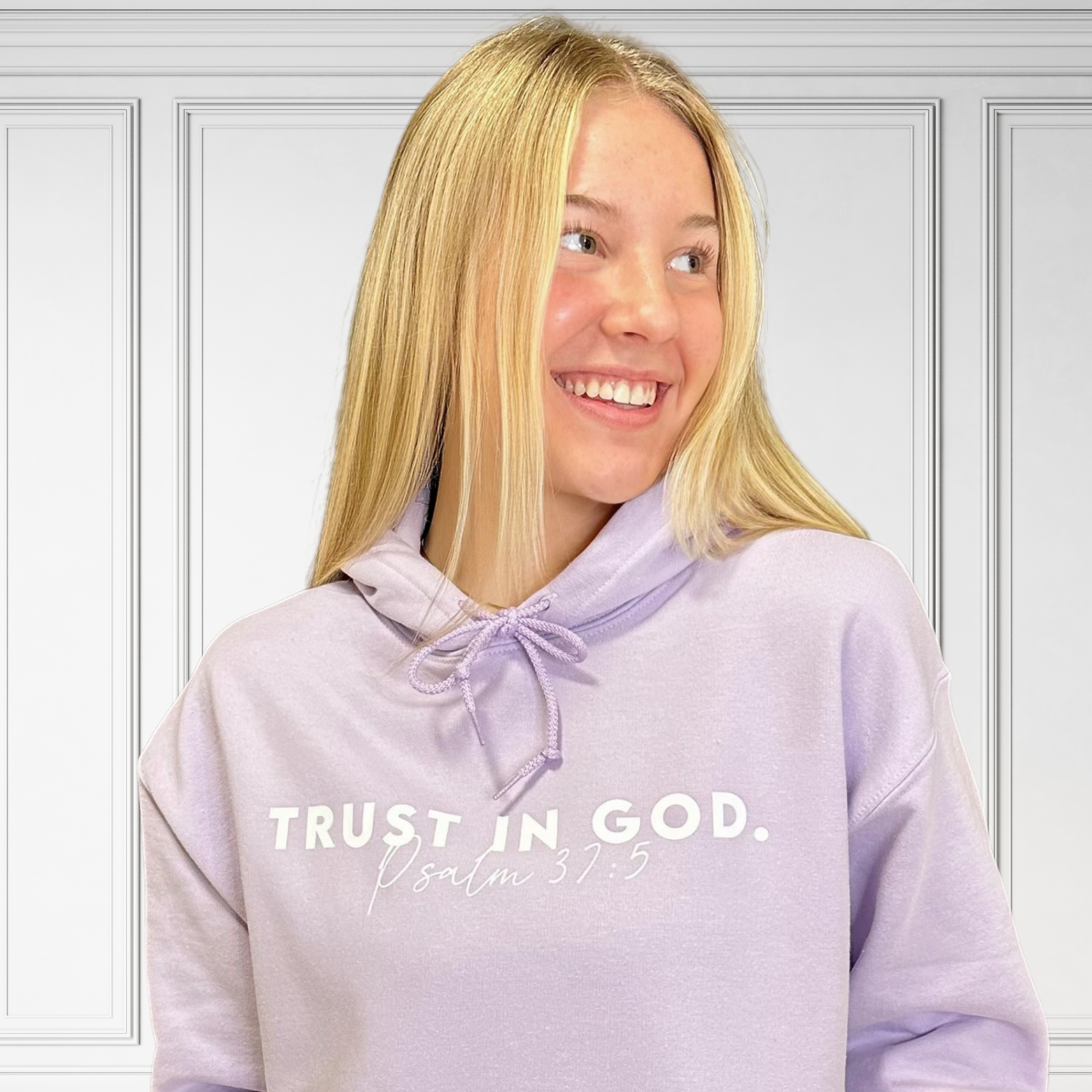 Trust In God Lavender Hoodie