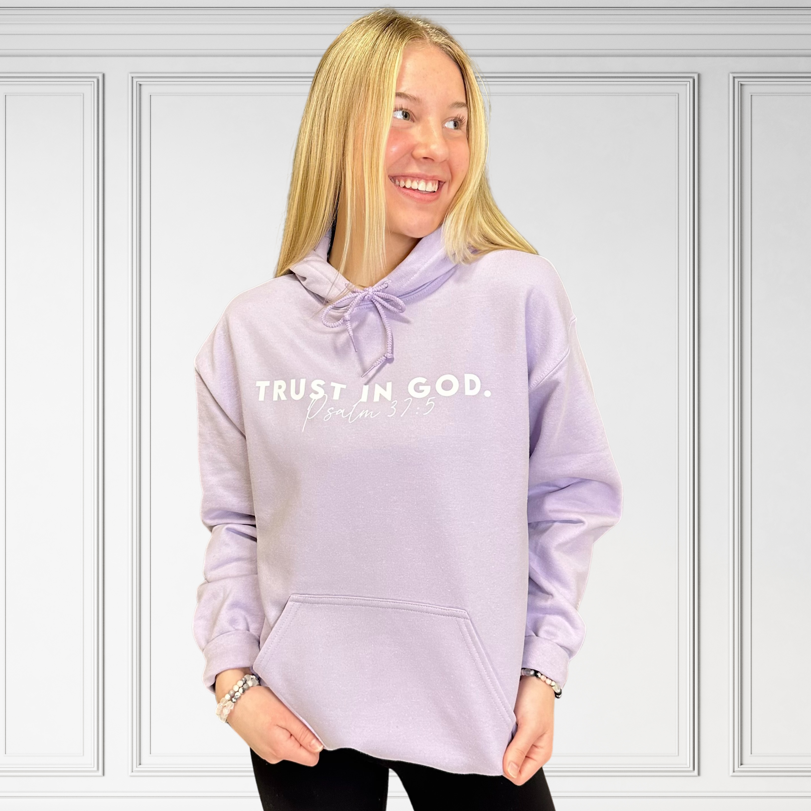 Trust In God Lavender Hoodie