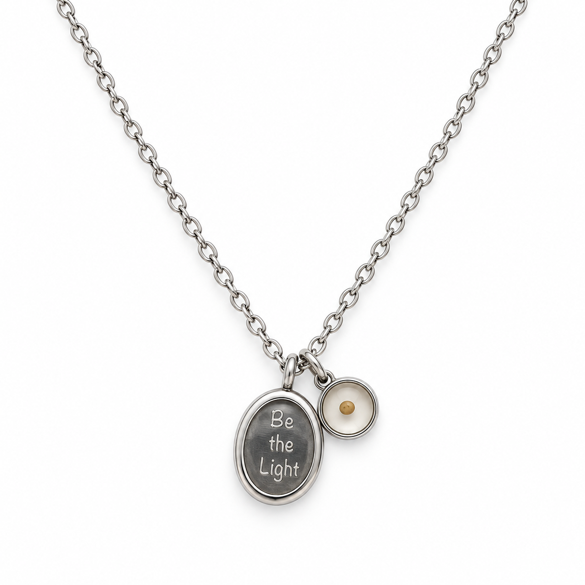 Be the Light Mustard Seed Necklace