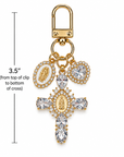 Grace Upon Grace Cross Purse Charm