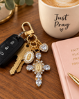 Grace Upon Grace Cross Purse Charm