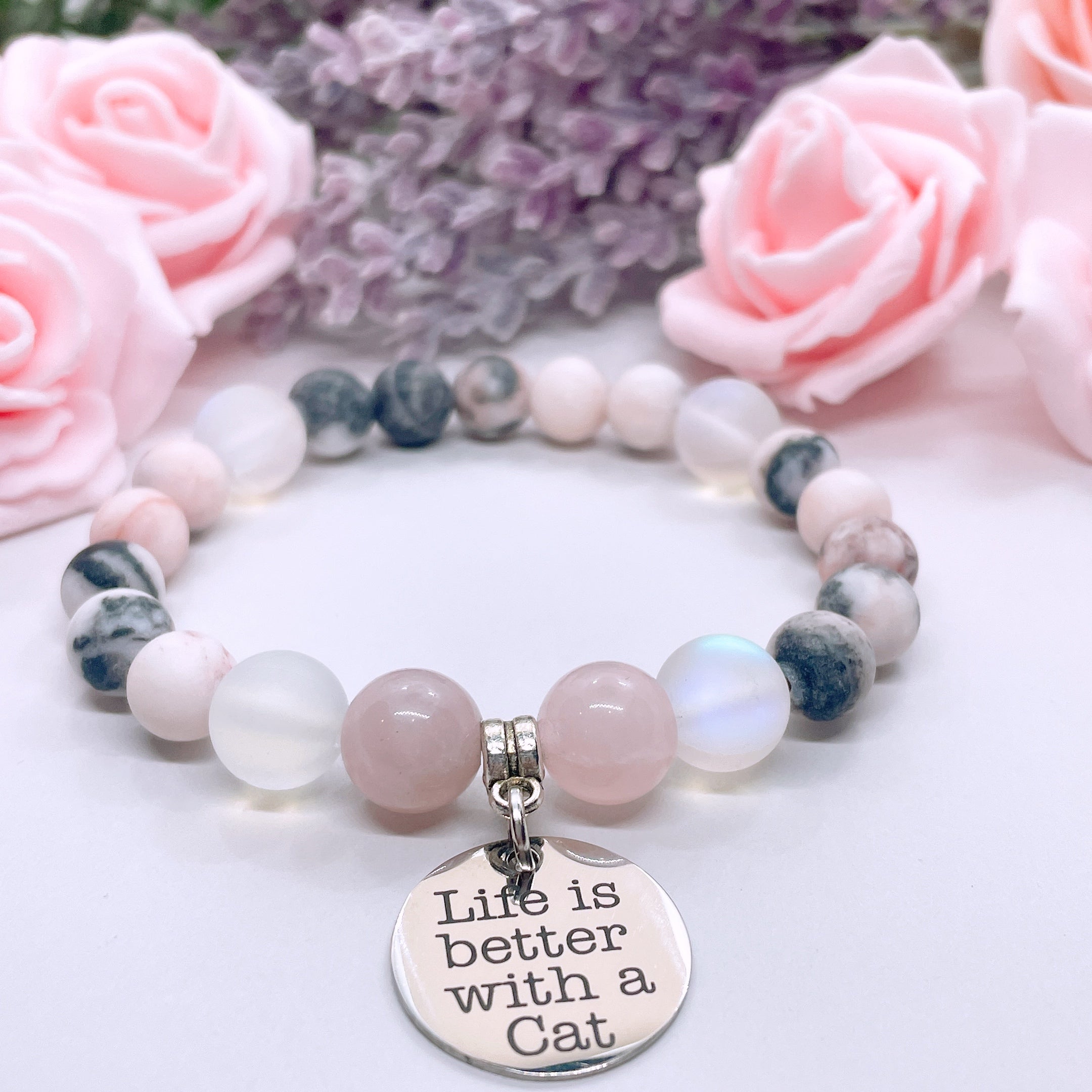 Life is Better with a Cat Charm Bracelet