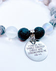 I Can do all Things Through Christ who Strengthens Me Charm Bracelet Lava