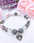 Heart Hollow Cross Classic Charm Bracelet Druzy