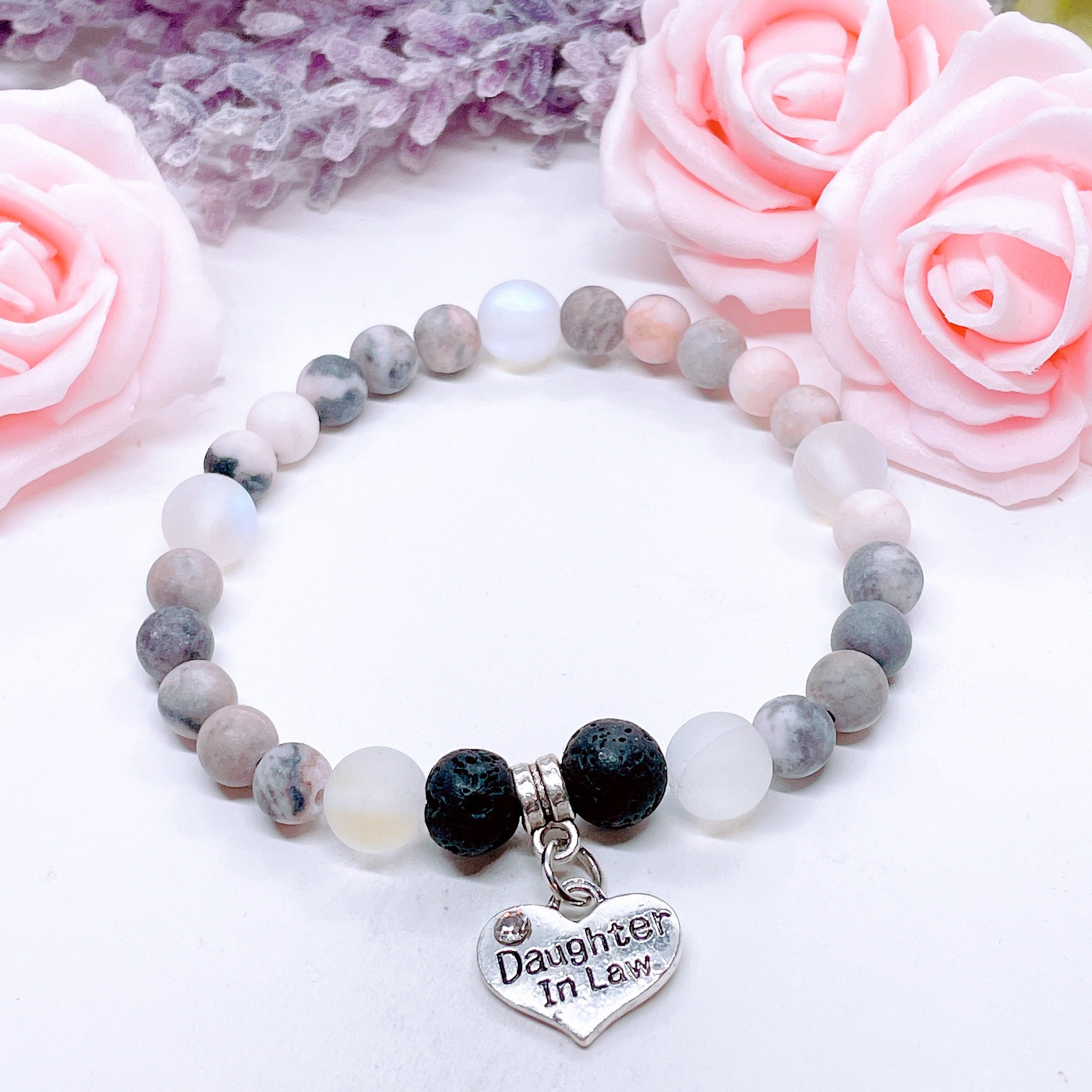 Daughter In Law Heart Companion Charm Bracelet