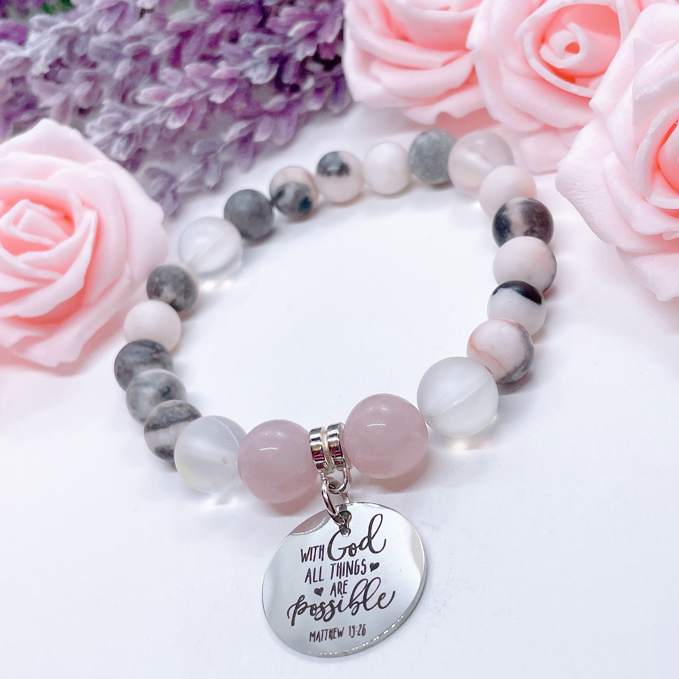 With God All Things are Possible Charm Bracelet