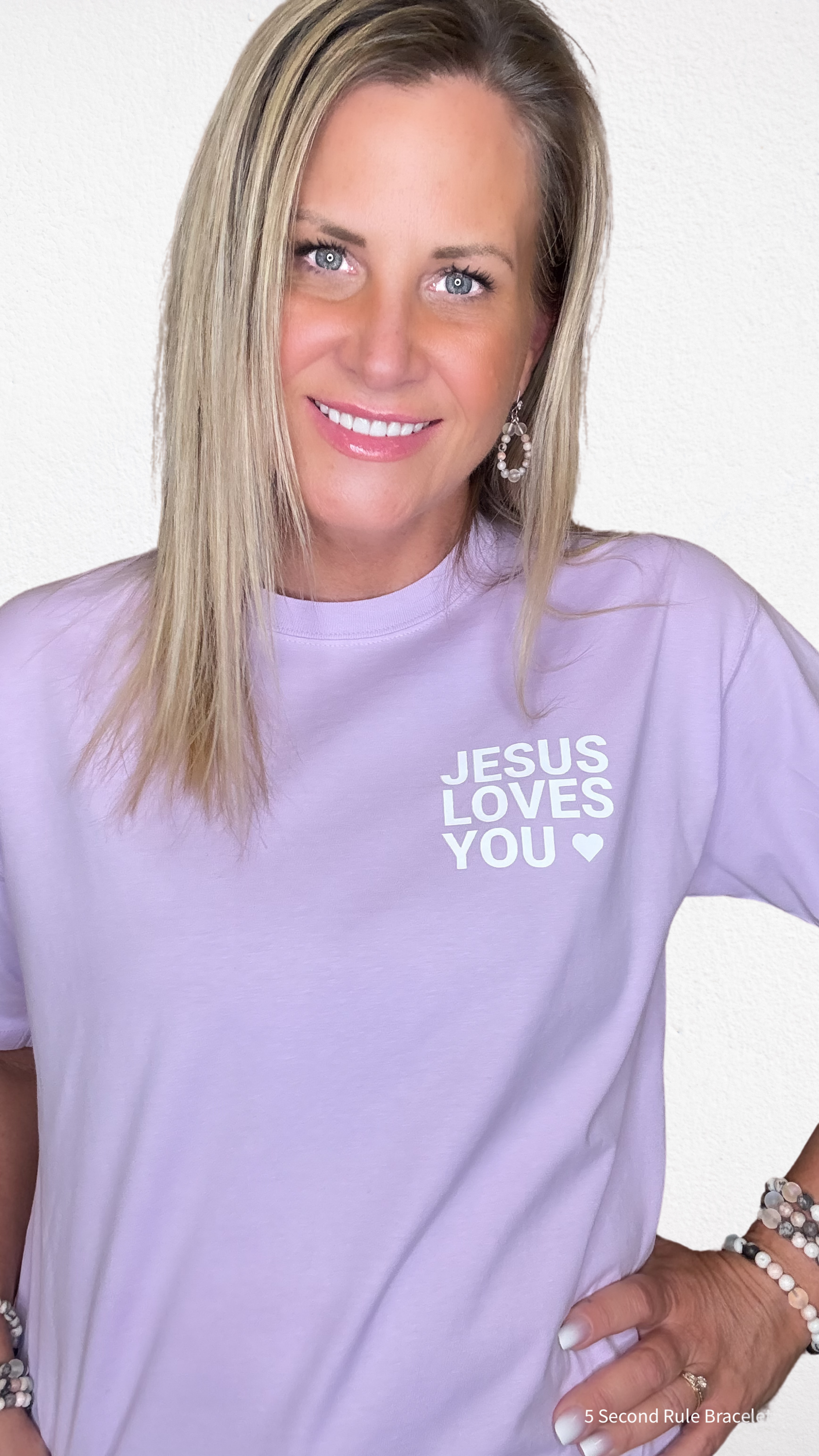 Jesus Loves You – Lavender Tee