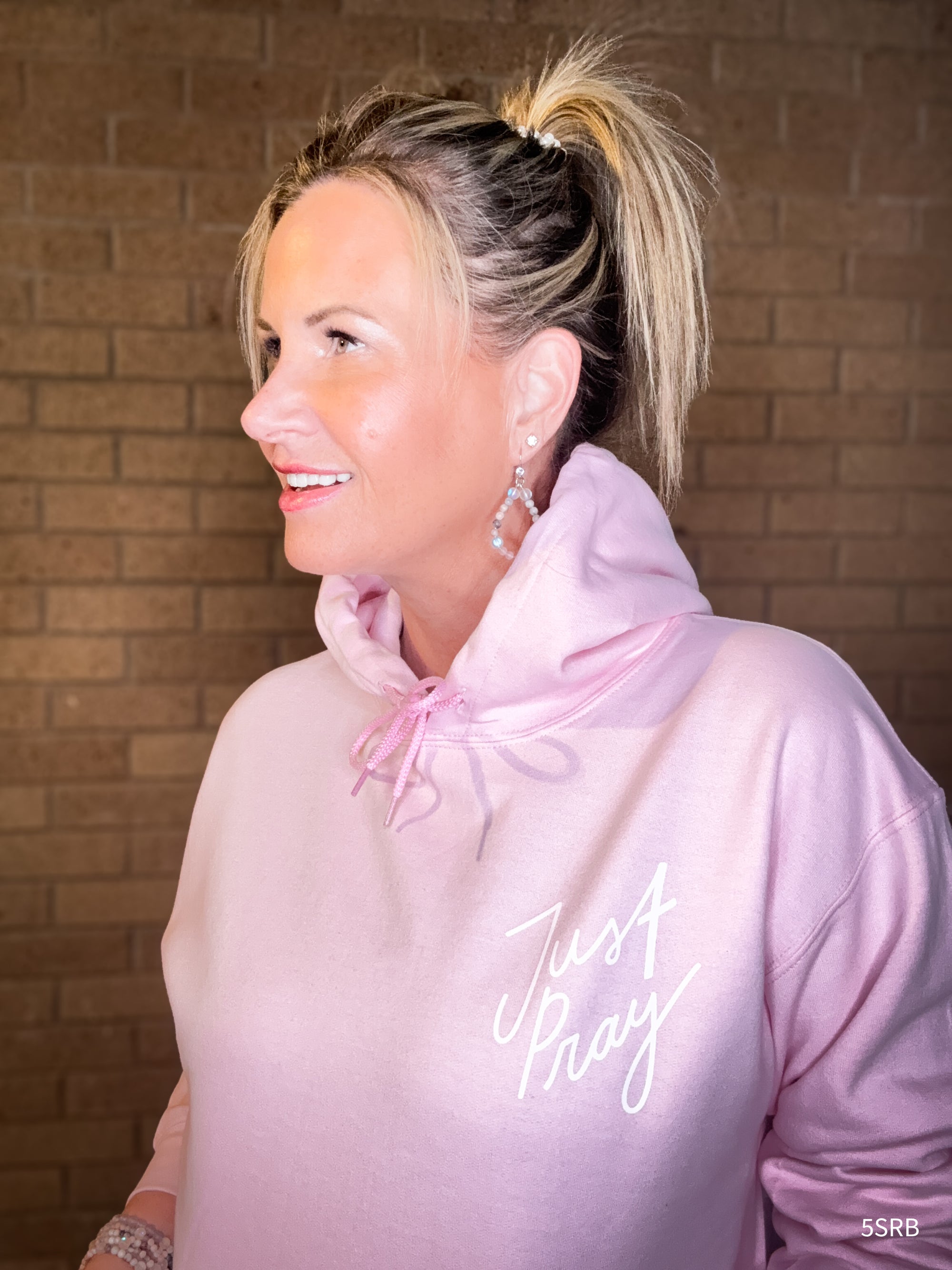 just-pray-pink-hoodie-detail