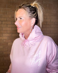 just-pray-pink-hoodie-detail