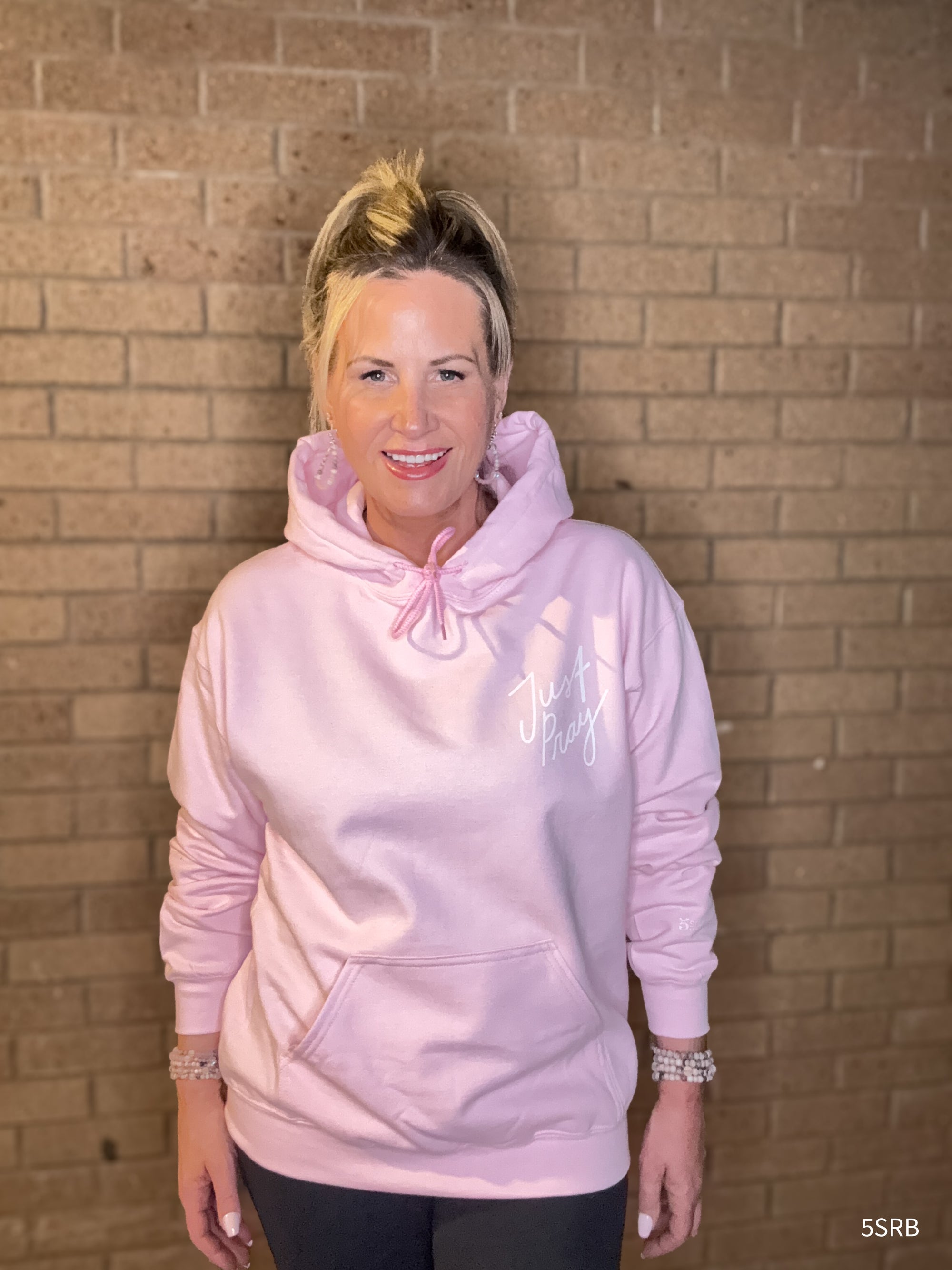 just-pray-pink-hoodie-front