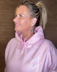 just-pray-pink-hoodie-on-model
