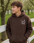 Just Pray Brown Youth Hoodie | Christian Youth Hoodie