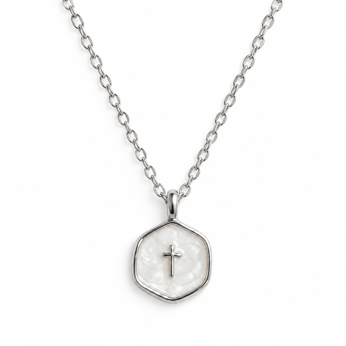 Just a Little Faith Silver Necklace