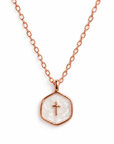 Just a Little Faith Rose Gold Necklace
