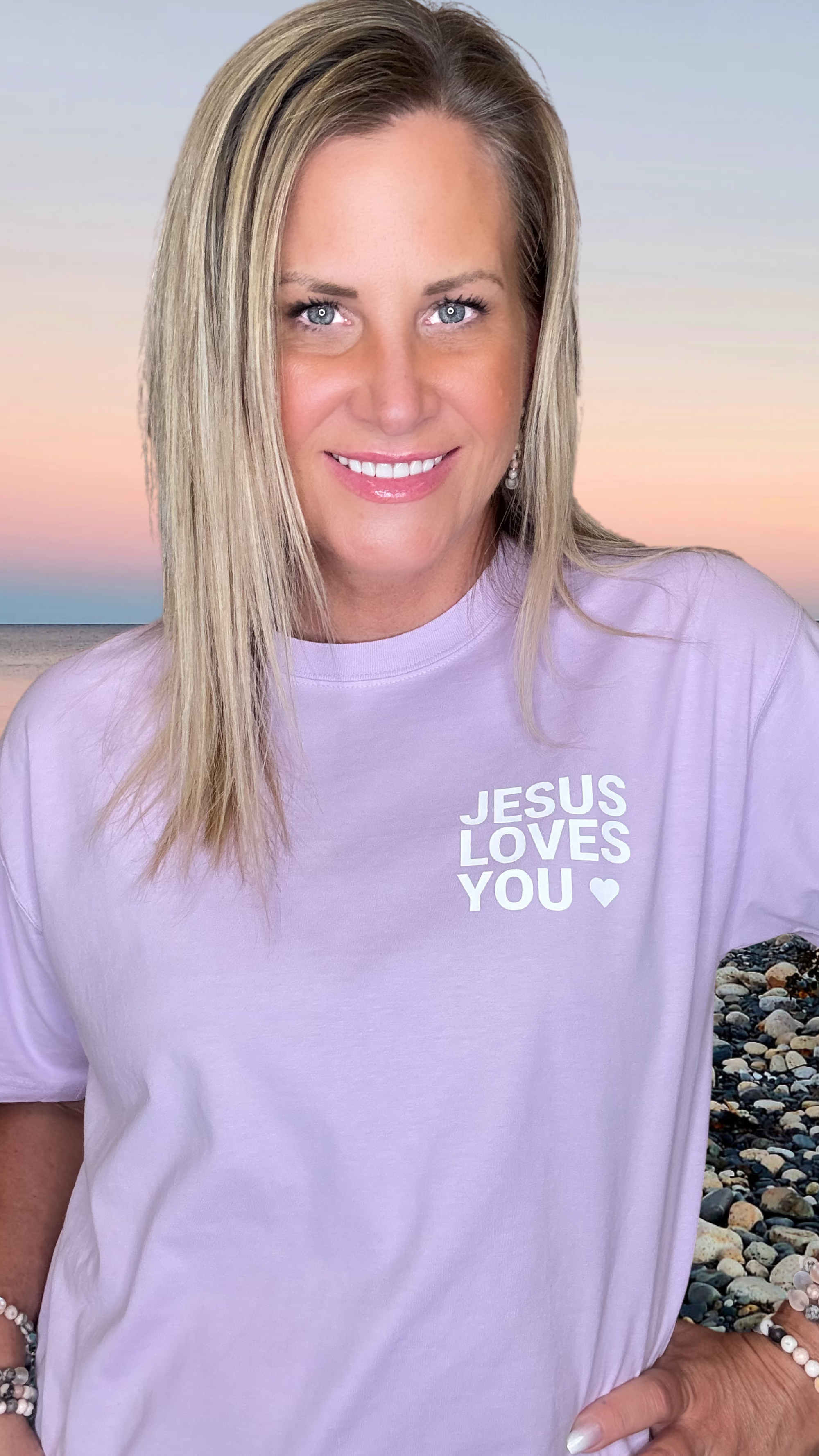 Jesus Loves You – Lavender Tee