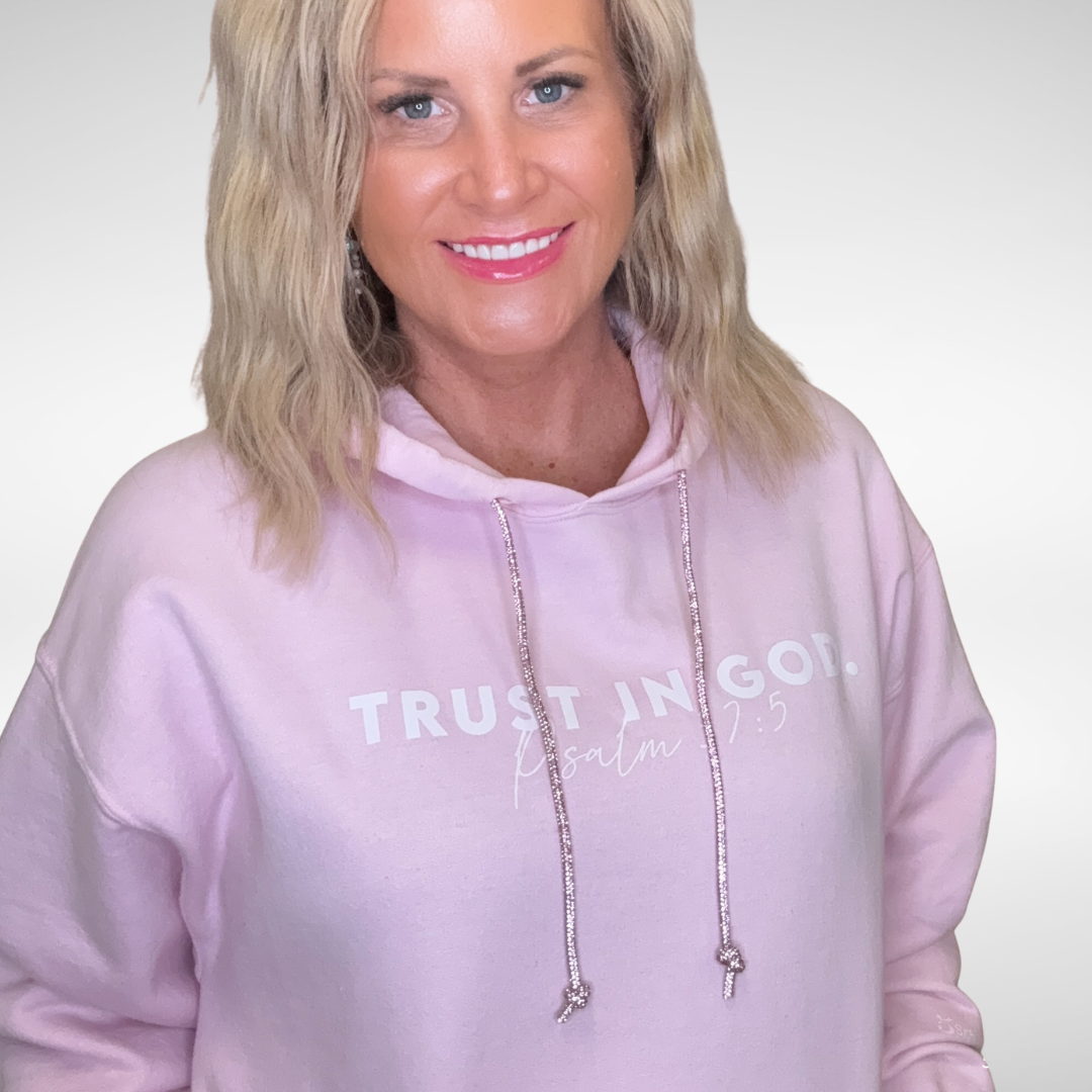 Blessed &amp; Blinged Pink | Rhinestone Drawstring