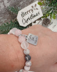 2024 Ltd. Edition Holiday Classic Charm Bracelet "Trust in God" Rose Quartz