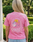 I Can Do All Things Vintage Wash Christian T-Shirt – Hot Pink