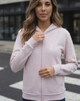 Just Pray Blush Zip-Up Hoodie | Christian Zip Hoodie