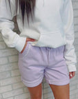 Lounge Shorts Lavendar Monochrome