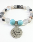 She Believed She Could So She Did Classic Charm Bracelet Turquoise