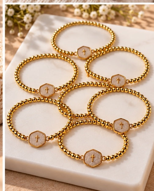 Walk by Faith Stretch Bracelet