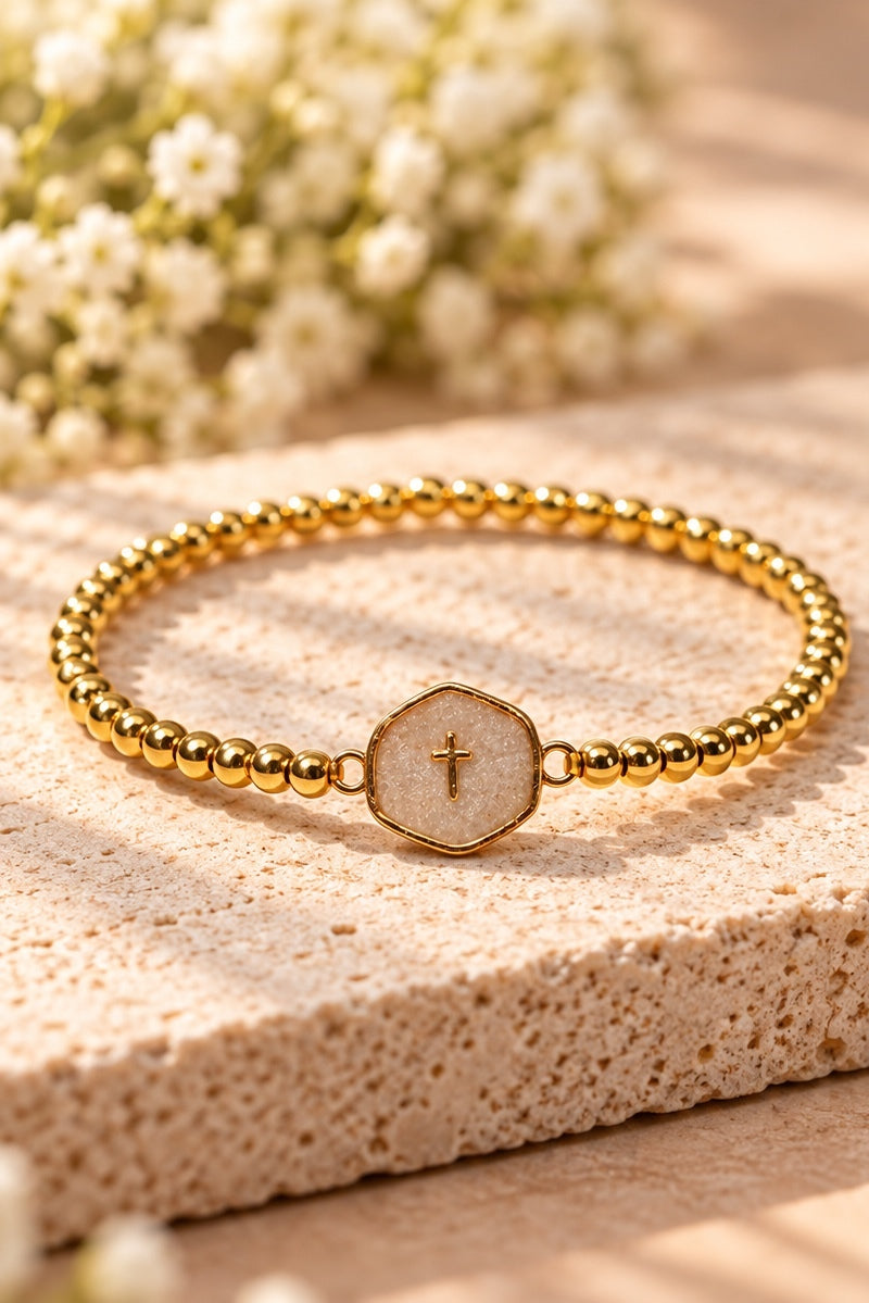 Walk by Faith Stretch Bracelet