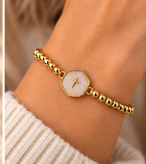 Walk by Faith Stretch Bracelet