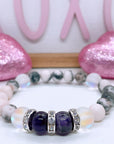 Amethyst Rhinestone Classic Bracelet